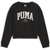 детска,блуза,детски,блузи,puma,unisex,kids,squad,crew,sweatshirt,puma,black