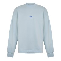 блуза,облекла,на,разпродажба,мъжки,ежедневни,облекла,мъжки,горнища,с,качулка,hugo,men's,cotton,relaxed,fit,crew,sweatshirt,open,blue