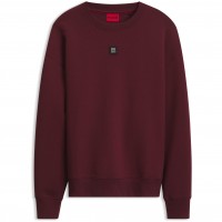 риза,с,дълъг,ръкав,мъжки,горнища,с,качулка,hugo,mens,hugo,crew,neck,long,sleeve,sweatshirt,with,logo,detail,dettil,burgundy,654