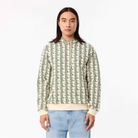 суичър,мъжки,ежедневни,облекла,мъжки,горнища,с,качулка,lacoste,aop,monogram,oth,hoodie,white,pt2