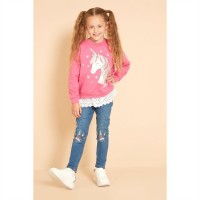 блуза,детски,блузи,studio,girls,unicorn,sweatshirt,and,jegging,set,pink
