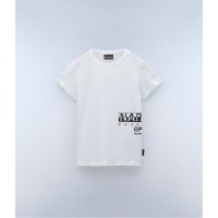 тениска,детски,3/4,панталони,napapijri,kids',eiger,regular,fit,t,shirt,white,002