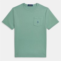юношеска,тениска,детски,3/4,панталони,polo,ralph,lauren,pocket,logo,t,shirt,juniors,faded,mint