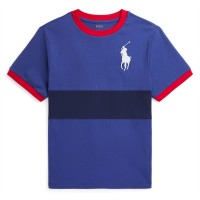 тениска,детски,3/4,панталони,polo,ralph,lauren,big,pony,heavyweight,t,shirt,bright,navy