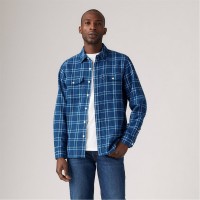 мъжки,ризи,levis,plaid,worker,shirt,plaid,lapi,blue