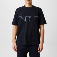 тениска,облекла,на,разпродажба,мъжки,тениски,emporio,armani,embroidered,eagle,t,shirt,navy,eagle