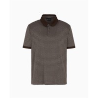 блуза,с,яка,облекла,на,разпродажба,мъжки,тениски,emporio,armani,men's,short,sleeve,polo,shirt,logo,jacq,brown