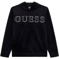 юношески,суичър,детски,облекла,guess,logo,hoodie,juniors,black,a996,jblk