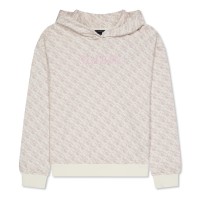 юношески,суичър,детски,облекла,guess,oversized,over,the,head,hoodie,junior,cream,p0fk