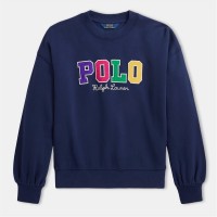 юношеска,поларена,блуза,детски,3/4,панталони,polo,ralph,lauren,corduroy,logo,fleece,sweatshirt,juniors,newport,navy