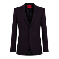 hugo,single,breasted,blazer,open,purple,543