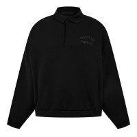 облекла,на,разпродажба,мъжки,тениски,fear,of,god,essentials,heavy,fleece,polo,black