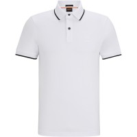 блуза,с,яка,мъжки,тениски,boss,men's,pique,logo,polo,shirt,white,100