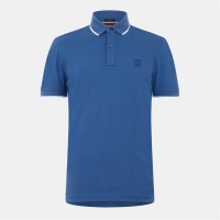блуза,с,яка,облекла,на,разпродажба,мъжки,тениски,boss,men's,pique,logo,polo,shirt,open,blue