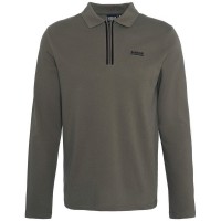 блуза,с,яка,мъжки,тениски,barbour,international,marshall,long,sleeved,polo,shirt,green,gn84