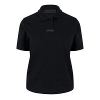 блуза,с,яка,дамски,топове,fear,of,god,essentials,women's,short,sleeve,pique,polo,shirt,black