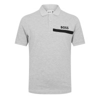 дрехи,за,училище,ученическо,облекло,детски,блузи,с,яка,boss,logo,polo,juniors,grey,a32