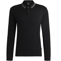 блуза,с,яка,мъжки,тениски,boss,men,s,h,pleins,199,black,long,sleeve,polo,shirt,black,001
