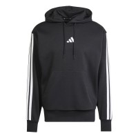 мъжки,суичър,мъжки,горнища,с,качулка,adidas,essentials,fleece,3,stripes,hoodie,mens,black,white