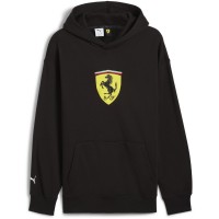 мъжки,суичър,разпродажба,puma,мъжки,горнища,с,качулка,puma,ferrari,race,big,shield,hoodie,hoody,mens,puma,black