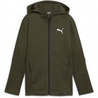 детски,суичър,разпродажба,puma,детски,горнища,с,качулка,детски,3/4,панталони,puma,unisex,kids',evostripe,full,zip,hoodie,dark,olive