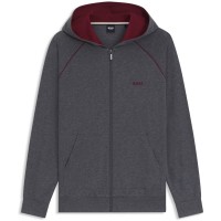 boss,men's,mix,&amp;,match,full,zip,hoodie,charcoal,010
