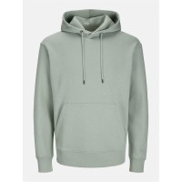 суичър,jack,and,jones,men's,basic,hoodie,iceberg,green