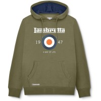 суичър,мъжки,горнища,с,качулка,lambretta,target,hoodie,green