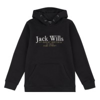 суичър,детски,горнища,с,качулка,jack,wills,kids,batsford,script,logo,hoodie,black