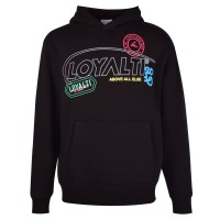 суичър,мъжки,горнища,с,качулка,loyalti,men's,badge,hoodie,black