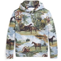 суичър,промоция,на,зимни,облекла,мъжки,ежедневни,облекла,мъжки,горнища,с,качулка,polo,ralph,lauren,equestrian,print,fleece,hoodie,morgan,scenic