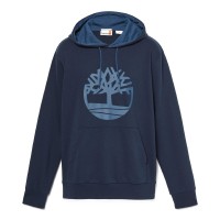 суичър,мъжки,горнища,с,качулка,мъжки,ежедневни,облекла,timberland,men,s,northwood,tree,logo,over,the,head,cotton,blend,hoodie,dark,sapphire