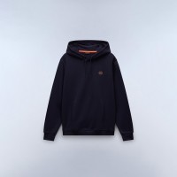 мъжки,суичър,мъжки,горнища,с,качулка,napapijri,badge,hoodie,mens,blue,marine