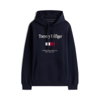 суичър,мъжки,ежедневни,облекла,мъжки,горнища,с,качулка,tommy,hilfiger,men's,embro,flag,pull,over,hoodie,desert,sky