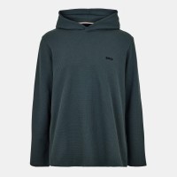 суичър,мъжки,горнища,с,качулка,boss,mens,boss,bodywear,waffle,loungewear,hoodie,with,logo,detail,open,green,345