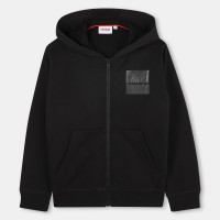 hugo,kids,split,zip,hoodie,black