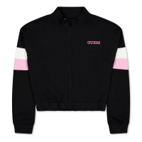 суичър,guess,kids,zip,hoodie,jet,black,jblk