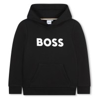 boss,logo,print,hoodie,boys,black,09b