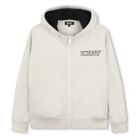 юношески,суичър,детски,облекла,dkny,logo,zip,hoodie,juniors,light,grey,022