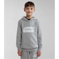 детски,суичър,детски,3/4,панталони,napapijri,unisex,kids,kitik,logo,hoodie,grey,160