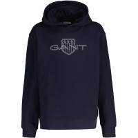 юношески,суичър,детски,облекла,gant,contrast,shield,logo,hoodie,juniors,evening,blu,433