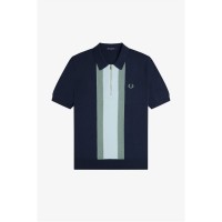 блуза,с,яка,облекла,на,разпродажба,мъжки,тениски,fred,perry,men's,vertical,stripe,zipped,short,sleeve,polo,shirt,dk,airforce,738