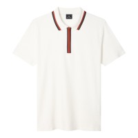 блуза,с,яка,мъжки,тениски,ps,paul,smith,men,s,zipped,short,sleeve,polo,shirt,white,02a