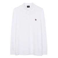 блуза,с,яка,мъжки,тениски,ps,paul,smith,long,sleeve,zebra,polo,shirt,white,01