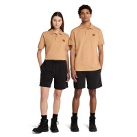 облекла,на,разпродажба,мъжки,тениски,timberland,woven,badge,polo,white,wheat