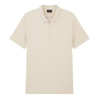 блуза,с,яка,облекла,на,разпродажба,мъжки,тениски,ps,paul,smith,men's,zipped,waffle,short,sleeve,polo,shirt,white,02
