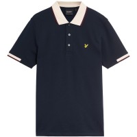 блуза,с,яка,мъжки,тениски,lyle,and,scott,retro,half,tipped,polo,shirt,dark,navy