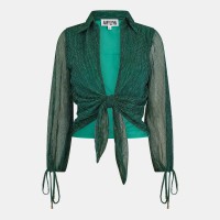 дамски,ризи,amylynn,women,s,lurex,long,sleeve,blouse,green
