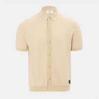 блуза,с,яка,мъжки,блузи,с,яка,firetrap,short,sleeve,knit,polo,shirts,cardigan,beige