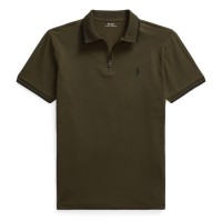 риза,с,къс,ръкав,мъжки,тениски,polo,ralph,lauren,men,s,zipped,short,sleeve,shirt,company,olive